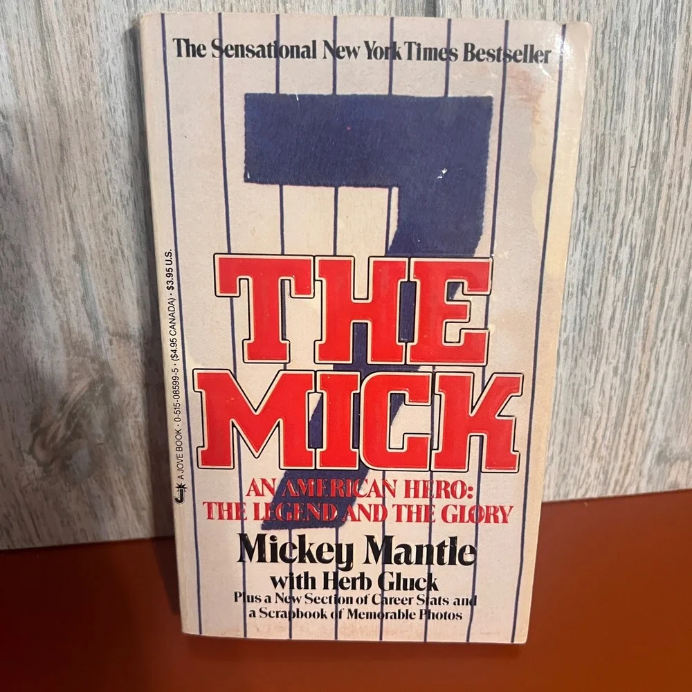 The Mick An American Hero Mickey Mantle Herb Gluck 1986 Jove Paperback